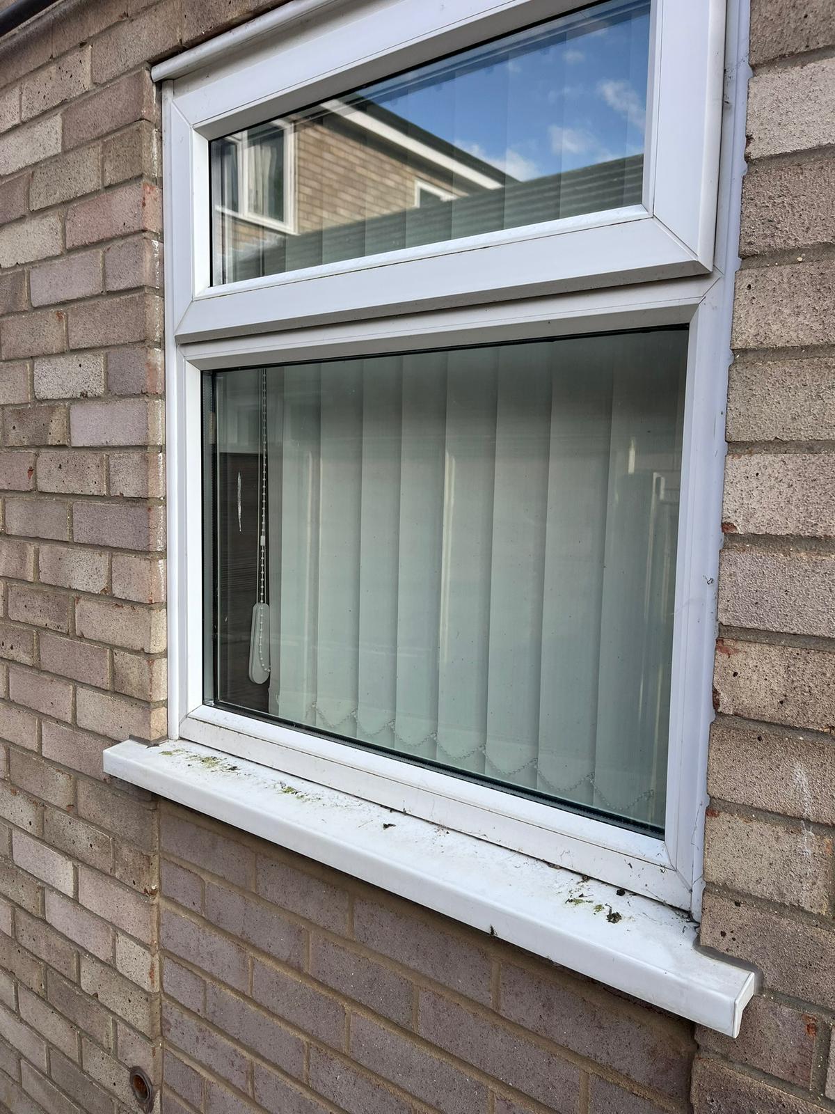 Before gutter cleaning